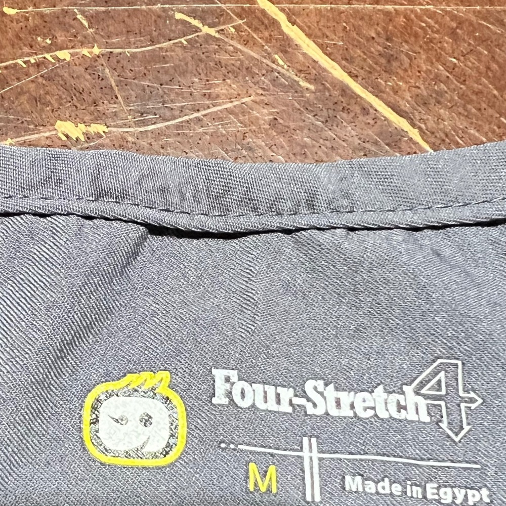 WonderWink Four-Stretch V-Neck Scrub Top Pewter Gray Womens Medium 6108 - Picture 8 of 11